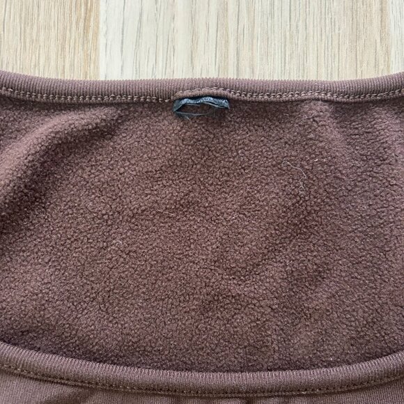 Boatneck Brown Thermal Top - Picture 2 of 3